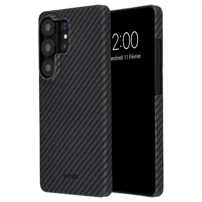 Image de Coque arrière Accezz MagSafe Polyamide® pour Samsung Galaxy S26 Ultra - Noir