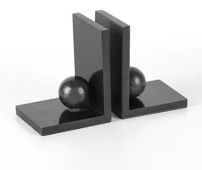 Imagen del producto de Soportes decorativos para libros de mármol, 17 x 15 cm