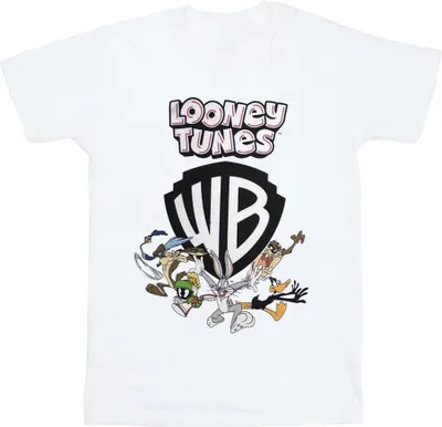 Produktbild von Looney Tunes - "Warner Bros Shield" T-Shirt für Herren/Damen Uni RO11371 (XXL) (Weiß)