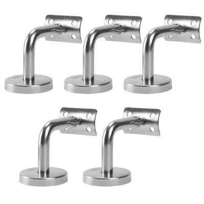 Immagine prodotto di Hengda set di staffe per corrimano 5 pezzi in acciaio inox staffa per corrimano ringhiera supporto curvo