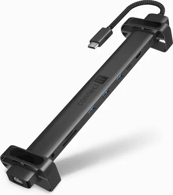 Productafbeelding van CONNECT IT USB-C dockingstation, Multi10IN1 (1xHDMI), extern, antraciet