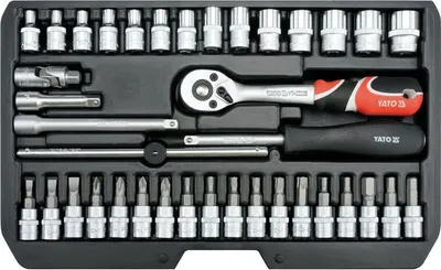 Produktbild von YATO 38-częściowy zestaw narzędzi metalowy czarny YT-14471