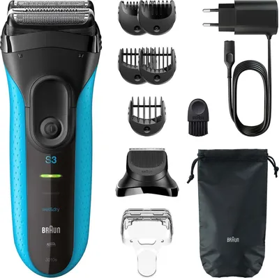 Obrázok produktu pre Holiaci strojček Braun Series 3 3010BT čierny/modrý
