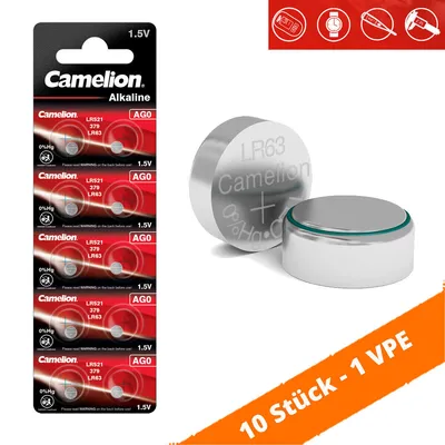 Produktbild von Alkaline Knopfzelle Camelion AG0/LR63/LR521/379, 4080