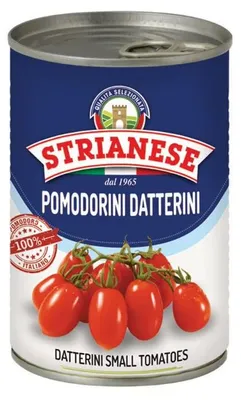 Productafbeelding van Strianese kers tomaten in tomatensap – 400g (Hele tomaten uit Italië)