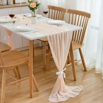 Obrázek produktu pro Stolní ubrus ze šifonu, 70 cm x 3 m, na oslavy a slavnosti