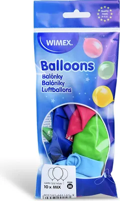 Immagine prodotto di palloncini "Happy Birthday", misto colore, 25 cm, 10 pezzi.