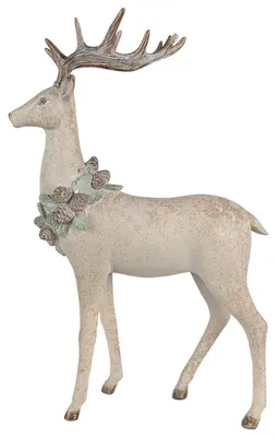 Produktbild von Clayre & Eef Dekorationsfigur Hirsch 32x14x49 cm Braun Polyresin