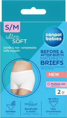 Image de Canpol Babies Culotte de grossesse et post-partum 16/000 S/M, 2 pièces