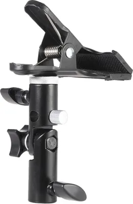 Obrázek produktu pro Kovový držák s 5/8" světelným stojanem s 1/4" až 3/8" šroubovým adaptérem pro fotografické studio Reflektor a pozadí