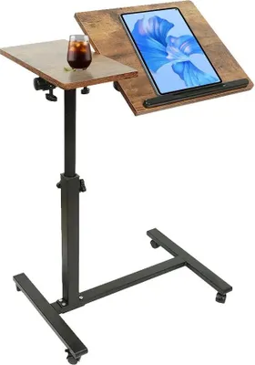 Immagine prodotto di Tavolino, regolabile in altezza, design pieghevole, MARRONE
