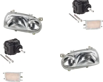 Produktbild von Scheinwerfer passend für VW Golf III 1Hx0 91- 97 H1 Links Rechts + LWR + Blinker 1H0941295E 1H0941295C 4A0941295 1H6941017B 1H6941017AF 1H69410 Johns