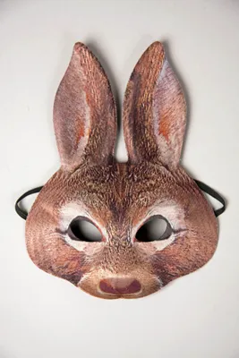 Produktbild von Textil-Halbmaske Hase Erwachsenen Maske