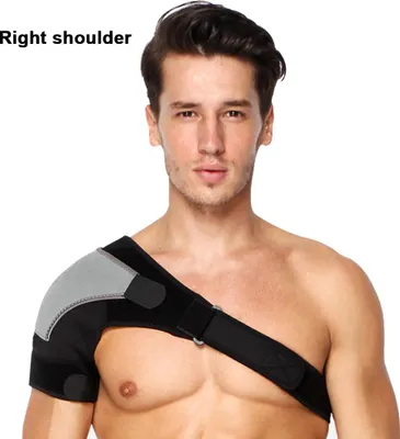Produktbild von Schulterbandage für Damen und Herren (1 Stück) | Orthopädische Kompressionsmanschette bei Rotatorenmanschettenriss, Gelenkverrenkung und anderen Verletzungen | Schulterstützbandage zur Schmerzlinderung