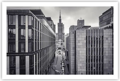 Produktbild von Poster - Poster ohne Rahmen - Warschau Palast Kultur - 91,5x61 cm - Wand Bild - Wanddeko - Wandbilder - Kunstposter - Wandposter - Bilder - Kunstdruck - Wanddekoration - Wandbild - P2XAA91x61-4382