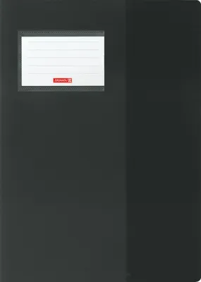 Produktbild von Hefthülle A4 FACT!pp schwarz mit Namensschild