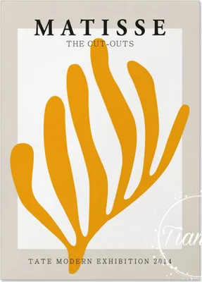 Produktbild von TPFLiving Kunstdruck LW-1209 (OHNE RAHMEN) Poster - Leinwand - Wandbild - Hochauflösender Giclée-Druck, langlebig und hochwertig - Henri Matisse - Abstrakte Blätter und Frauenmotive -  - Größe: 60x90cm