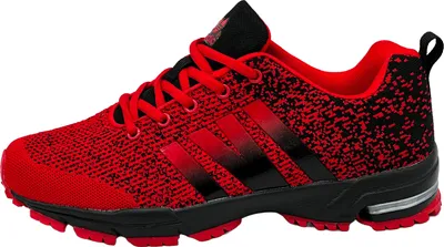 Produktbild von Venustein Herren Damen Sportschuhe Turnschuhe Laufschuhe Sneaker Hallenschuhe, Rot, Schwarz, Größe 40
