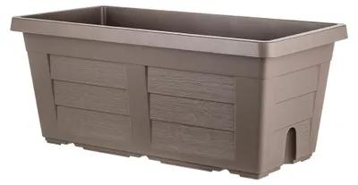 Image de Jardinière "Legno" - Cappuccino - L 80 x l 40 x H 34 cm