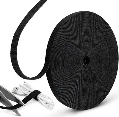 Produktbild von Famanu Kabelbinder 6 m wiederverwendbar 10 mm - Kabel Organizer - Klettband Kabelbinder