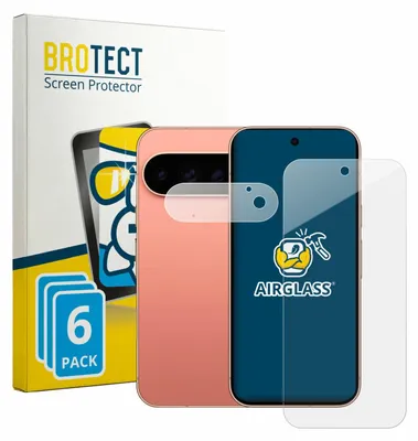 Produktbild von 6x BROTECT Schutzglas für Google Pixel 11 Pro (Display+Kamera) Schutzfolie Panzer Folie Glas Display Schutz klar