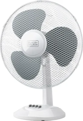 Produktbild von Black & Decker BXEFD42E, Haushalts-Lamellenlüfter, Weiß, Tisch, 53,5 dB, 3018 m³/h, 75°
