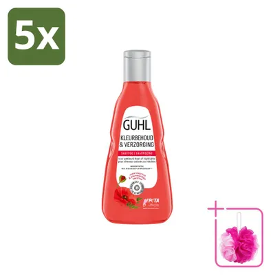 Produktbild von 5 x Guhl Farbschutz & Pflege Shampoo - 250 ml - Sparpackung - 5 Stücke
