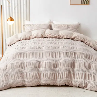 Obrázok produktu pre Poťah na prikrývku 220 x 240 cm - Vankúšový poťah 80 x 80 cm - Posteľná bielizeň - Bavlna - Jednolôžko/dvojlôžko - Pohodlná a priedušná - Posteľná bielizeň