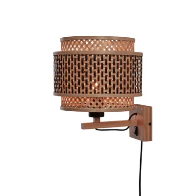 Produktbild von GOOD&MOJO - Wandlampe Bhutan - Bambus - Ø25cm