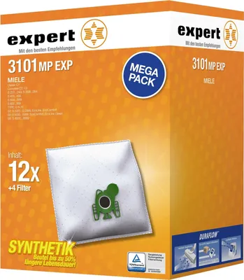 A product box for Miele vacuum cleaner bags.