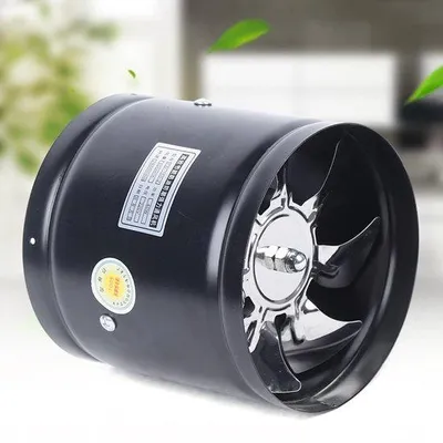 Obrázok produktu pre Výkonný axiálny ventilátor s priemerom 150 mm, s prietokom 500 m³/h, určený na odvod vzduchu z kuchyne alebo miestnosti