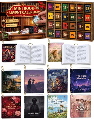 Produktbild von Adventskalender 2026 für Erwachsene, Bücher für den Weihnachtsbaum