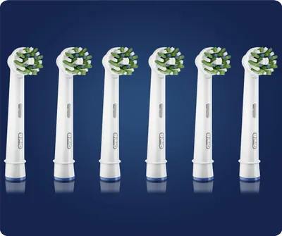 Obrázok produktu pre Hlavica zubnej kefky Oral-B CrossAction 80339345 6 ks Modrá, zelená, biela