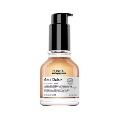 Obrázok produktu pre L´Oréal Professionnel Série Expert Metal Detox Professional Koncentrovaný olej pre lesk a ochranu farbených vlasov 50 ml