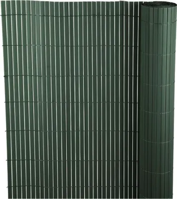 Produktbild von FI-CHI – Premium Sichtschutzmatte | Zaun | Sichtschutz | PVC- Sichtschutzmatte | Gartensichtschutz für Garten und Balkon aus Weide | Höhe 1,5 m | Länge 3 m | HxL: 1,5x3 m | 1300g / m2 | Grün