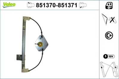 Produktbild von VALEO 851370 Elektrischer Fensterheber Hinten Links für MAZDA CX-5 (KE, GH)