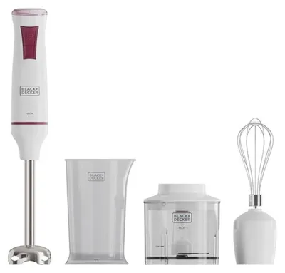 Immagine prodotto di BLACK+DECKER BXHBA601E Frullatore a Immersione 600W con 20 Velocità e Turbo