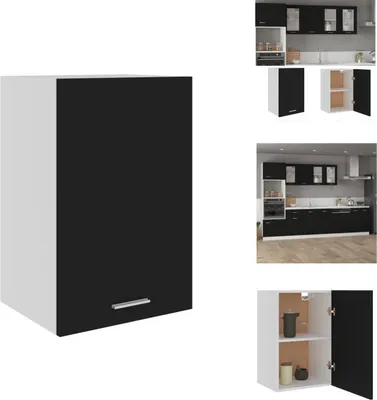 Produktbild von vidaXL Hängeschrank Schwarz 39,5x31x60 cm Holzwerkstoff -  Küchenschränke