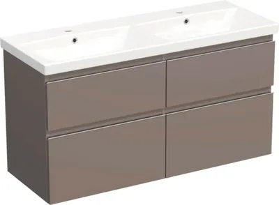 Obrázek produktu pro Koupelnová skříňka s umyvadlem Jungborn TRENTA 120 cm čedičově šedá lesklá