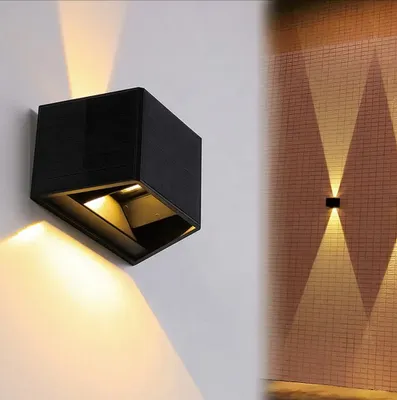 Produktbild von Solarleuchte modern Wandstrahler helle Wandlampe kabellos UP Down Außenleuchte 1300 mAh warmweiß Außenlampe Solarlampe