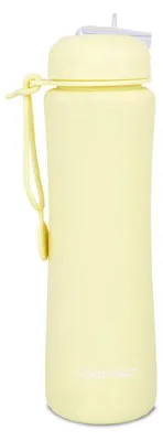 Produktbild von Faltbare Silikonflasche COOLPACK - PUMP - Pudergelb