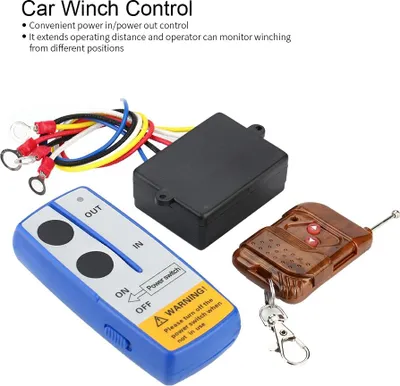Immagine prodotto di Controllo del verricello, indicatore luminoso, infrangibile, impermeabile, set di telecomando senza fili per auto, camion, ATV, SUV