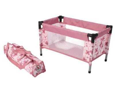 Produktbild von Bayer Chic 2000 Puppen-Reisebett 652-85 in Flowers rosa