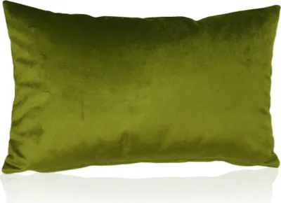 Produktbild von Lycce Kissenbezüge FUNDA 50x30 Retro Samt Kissenbezug Kissenhülle Dekokissen-bezug, Farbe:oliv