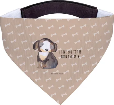 Produktbild von Mr. & Mrs. Panda Hunde Halstuch Hund Entspannen - Hundeglück - Geschenk, Sprüche, Für, Liebe, Süß, Tuch, Hundehalstuch, Treue