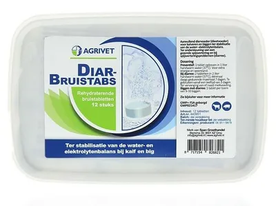 Productafbeelding van Agrivet Diar-bruistabs 12 stuks