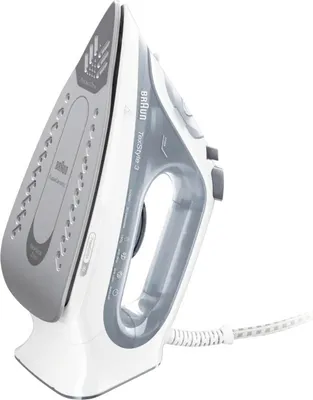 Obrázok produktu pre Braun TexStyle 3 SI3054GY, Naparovacia žehlička, Keramická žehliaca plocha, 2 m, 180 g/min, Šedá, 45 g/min