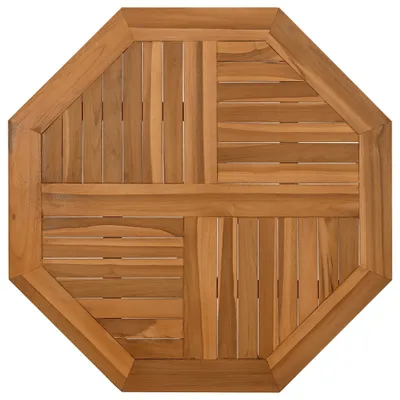 Produktbild von Tischplatte 60x60x2,5 cm Achteckig Massivholz Teak