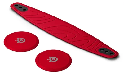 Productafbeelding van Steelseries Arctis Nova Booster Pack Cherry Red - Accessoire voor gaming headsets - Tweekleurig