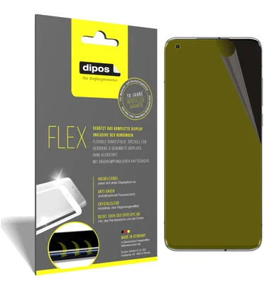 Produktbild von 3x Schutzfolie für Xiaomi Mi 10 Ultra Folie, 100% Displayabdeckung, dipos Flex